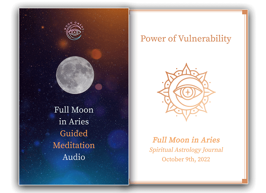 Full Moon in Aries Power of Vulnerability October 2022 Moon Omens