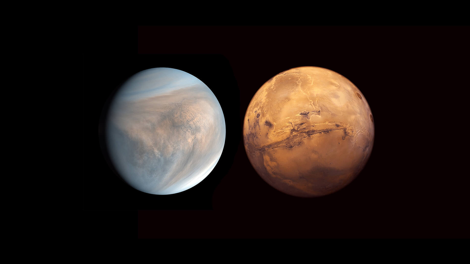 Venus opposite Mars: The Cosmic Dance
